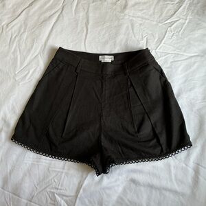 Lovers + Friends Black High Waist Shorts